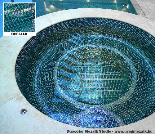 Mozaik csempe - DCEI-jade - üvegmozaik